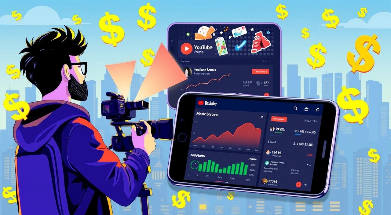 Ganhar dinheiro com YouTube Shorts